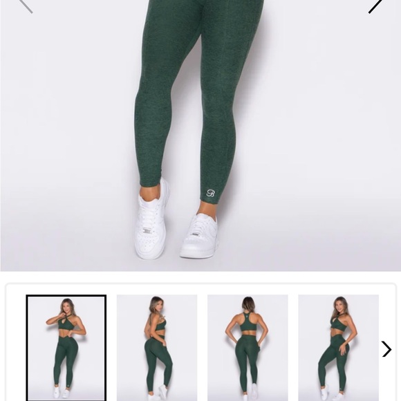 Bombshell Sportswear Pants - Bombshell Sportswear Dark Green High-Waist Leggings